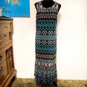 Blue Patterned Dress